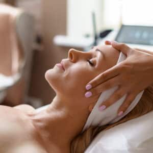 facial massage beauty treatment.